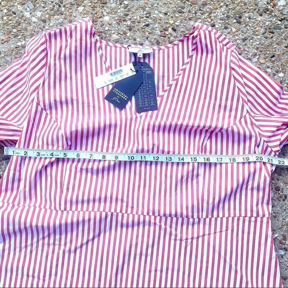 NWT J. Crew Universal Standard Striped Poplin Top - Picture 7 of 10
